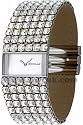 Accu2 by Accurist A2-24400 Ladies Stainless Steel Fabric Strap Watch set with Swarovski Crystals