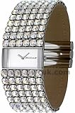 Accu2 by Accurist A2-24400 Ladies Stainless Steel Fabric Strap Watch set with Swarovski Crystals