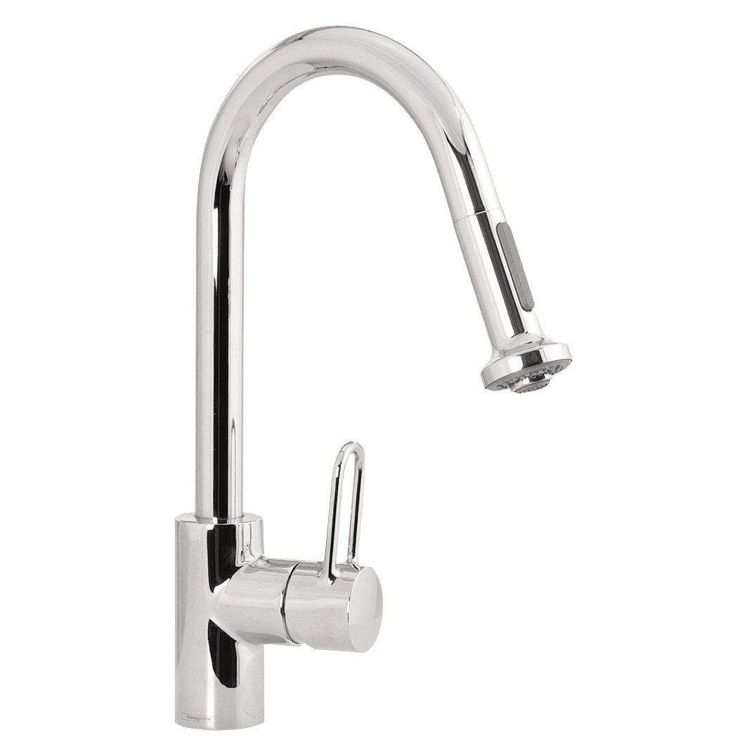 Hansgrohe Metro E High Arc Kitchen Faucet 2Function PullOut Spray
