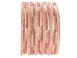 Beachcombers! Ethnic Glass Indian Wedding Bridal Bollywood Bangles Belly Dance Bracelets Set Pink Gold