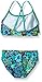 Kanu Surf Big Girl's Karlie Flounce Bikini Beach Sport 2-Piece Swimsuit, Karlie Floral Purple, 10