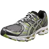 ASICS Men's GEL-Nimbus 12 Running Shoe,White/Lightning/Lime,6.5 M US