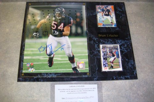 Brian Urlacher Autographed Chicago Bears Wall Plaque w/ COA