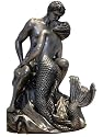 The Mermaid's Seduction - Mermaid and Lover - Pewter Statue - Anniversary Gift Idea!