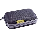 CrazyCase Kameratasche Hardcase CRAZY SCHWARZ passend für Canon Powershot SX240, Nikon Coolpix, Panasonic Lumix, Sony CyberShot uvm.