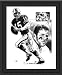 Buffalo Bills Framed Jack Kemp Buffalo Bills By Michael Mellett 26 X 30 - Black