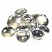 Glasnuggets 20-25 Glassteine 2cm Glasklar irisierend