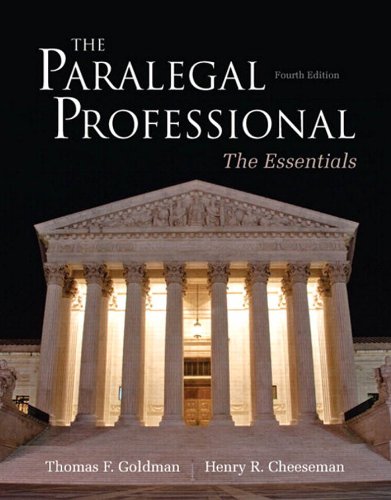 The Paralegal Professional: Essentials