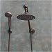 Atlantis 6 Oil Rub Bronze Rain Shower Head Combination