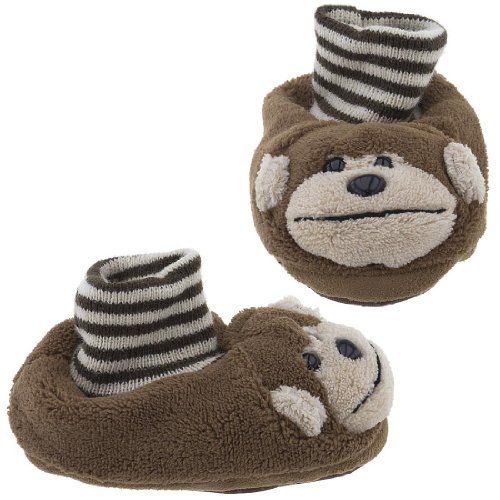 Monkey Animal Sock Top Slippers for Toddlers