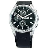 D&G DOLCE&GABBANA ドルチェアンドガッバーナ腕時計 サンドパイパー クロノグラフ スクリューバック メンズウォッチ ブラック 3719770097