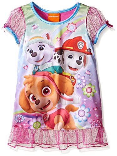 Paw Patrol Little Girls Skye and Friends' Rescue Rainbows Nightgown Pink 4T