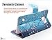Galaxy S6 Active Case, NageBee [Kickstand Feature] Premium PU Leather Flip Fold Wallet Case with [ID&Credit Card Slot] for Samsung Galaxy S6 Active - Plum Blossom