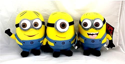 Despicable Me Minions Stuart Dave Toys Plush Dolls 3pcs Set 18CM 7 INCH
