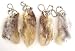 Rabbit Rabbits Foot Keychain White / Natural 4 Pcs