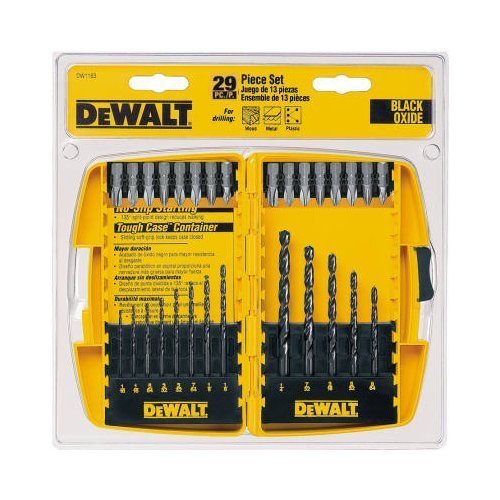 ABC Products - DeWalt ~ 29 Pc. Combo - Drill/Driver Set (13 drills & 16 Hex Bits). ABC Products - DeWalt ~ 29 Pc. Combo - Drill/Driver Set (13 drills & 16 Hex Bits).