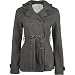 FULL TILT Fleece Trench Womens Hooded Jacket