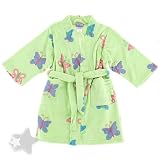 Butterfly Plush Coral Fleece Bath Robe for Toddlers and Girls