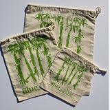 Blue Lotus Set of Small, Medium and Large Produce Bags - Bamboo by Blue Lotus