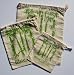 Blue Lotus Set of Small, Medium & Large Produce Bags - Bamboo