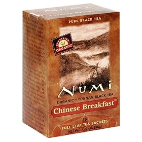 Numi Tea Chinese Breakfast, Yunan Black Tea, Teabags