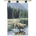 Northern Solitude Moose Wall Hanging - 26x36"