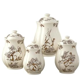Brown Bunny Canister Set