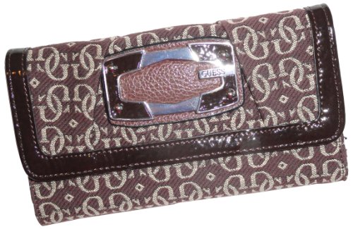 Guess Wallet Brown Signature Logo Whistler SLG