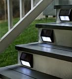 Solar Step Lights, Set Of Four in Bronze