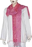 Body Wraps in Blend Silk with Wool Pink 72 x 27 inches