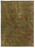 Hand Tufted Rain Forest Sage Wool Rug RF09 (8' x 11')