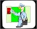Mouse Pad with mailman, carrier, postal, mail, duck, worker, bird