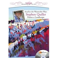 Acrylics the Watercolor Way: Stephen Quiller Paints a Landscapes by 