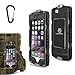iPhone 6 Case: LongRise Slim Defender iPhone 6s Hybrid Rubber Silicone+PC Running Case with Touch ID and Hook for iPhone 6 6S 4.7 inch (Black+Army Green)