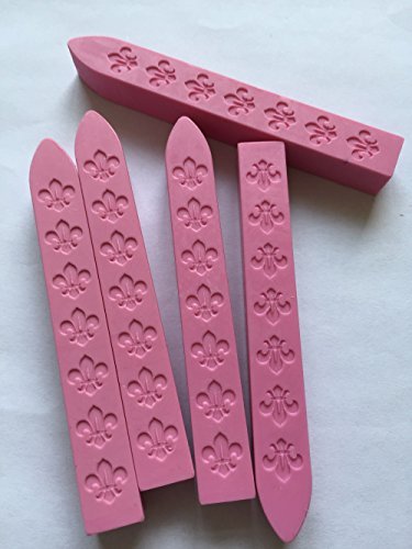 XICHENÃ‚Â® Carved Wax Sealing Sticks for Retro Vintage Wax Seal Stamp Letter phoenix tail pattern (5PCS Pink) Color: 5PCS Pink, Model: , Gadget & Electronics Store