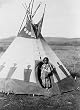 Crow Chief's Daughter, Montana, 1910 Photograph - Beautiful 16x20-inch Photographic Print from the Library of Congress Collection