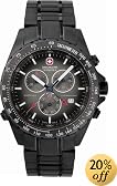 SWISS MILITARY(スイスミリタリー) ML/205B ブラックナビゲーター ダークグレー文字盤 メタルブレスレットタイプ