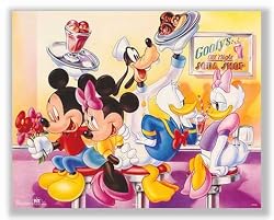 Mickey and Friends: Goofy's Soda Shop by Walt Disney 16"x20" Art Print Poster
