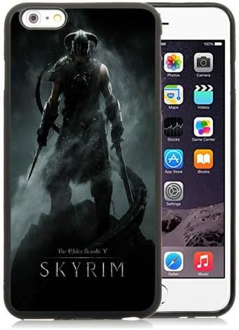 The Elder Scrolls V Skyrim Dragonborn Warrior Skyrim Sword Helmet Black iPhone 6 Plus 5.5 inch Shell Case,6S Plus Plus TPU Cover