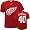 Henrik Zetterberg Detroit Red Wings Red Name and Number T-Shirt - Medium
