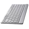 Perixx PERIBOARD-804i, Clavier sans fil Bluetooth - Blanc - Mini 261x129x9mm - Compatible avec iPhone et iPad - Batterie Li-ion - AZERTY