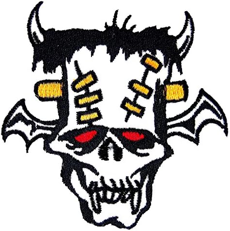 Devil Bat Frankenstein Embroidered Iron on Patch