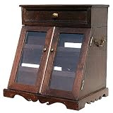 SEKRETÄR SCHREIBTISCH ABLAGE KOLONIALSTIL VITRINE
