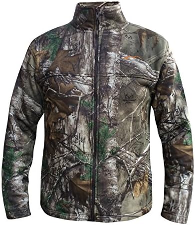 Earthletics Men's Full Zip Poly Fleece JacketRealtree XXL Camouflage