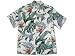 Bird Of Paradise- Herringbone Kamehameha Vintage Men's Hawaiian Aloha Shirt
