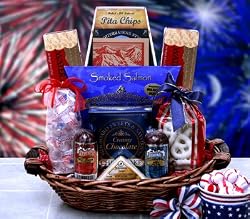 Patriotic American Pride Gourmet Gift Basket