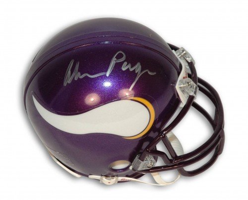 Alan Page Autographed/Hand Signed Minnesota Vikings Mini Helmet