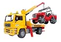 Bruder 2750 - MAN TGA Abschlepp-LKW mit Geländewagen