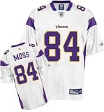 Randy Moss #84 White Minnesota Vikings Reebok NFL Premier All Stitched Replica Jersey - XXX-LARGE