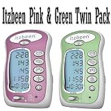Itzbeen Pink & Green Twin Pack Baby Care Timer<br />
